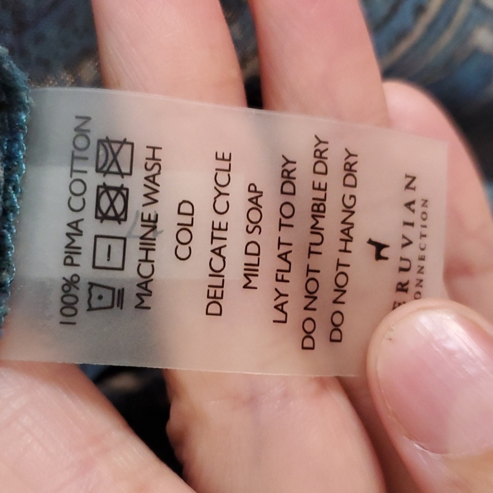 Peruvian Connection Blue Blouse - image 3